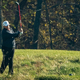 U.S. President Donald Trump golfs at Trump National Golf Club, on November 7, 2020 in Sterling, Virginia. News outlets projected that Democratic nominee Joe Biden will be the 46th president of the United States after a victory in Pennsylvania.